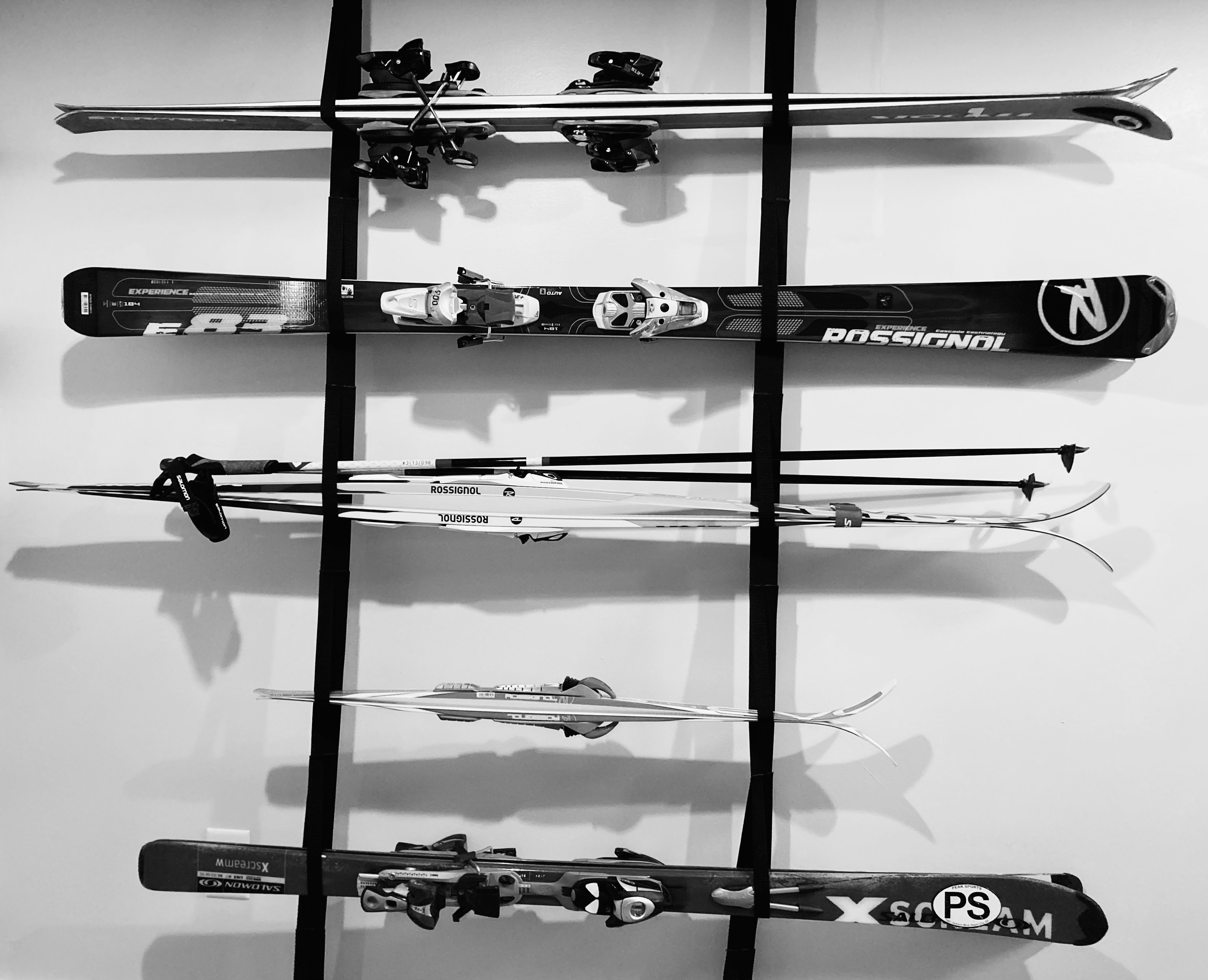 Ski Rack Storage Organization